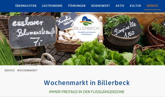 Wochenmarkt Billerbeck Billerbeck