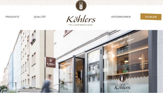 Köhlers Vollkornbäckerei in Sanderau Würzburg-Sanderau