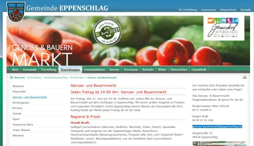 Wochenmarkt Eppenschlag Eppenschlag