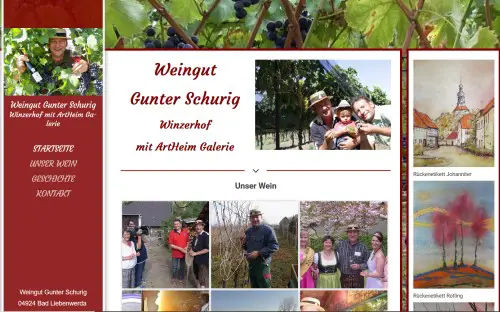 Weingut Gunter Schurig - Winzerhof mit Galerie Bad Liebenwerda OT Lausitz