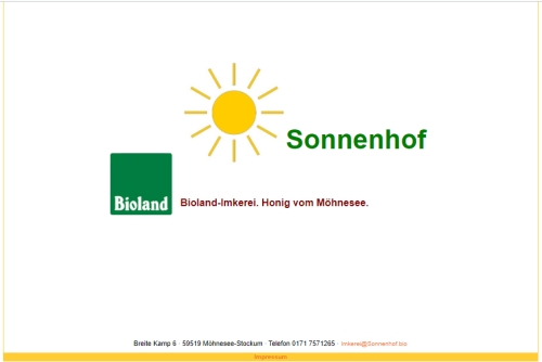 Bio-Imkerei Sonnenhof Bio Möhnesee-Stockum