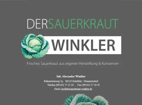 Der Sauerkraut Winkler Scheßlitz Demmelsdorf