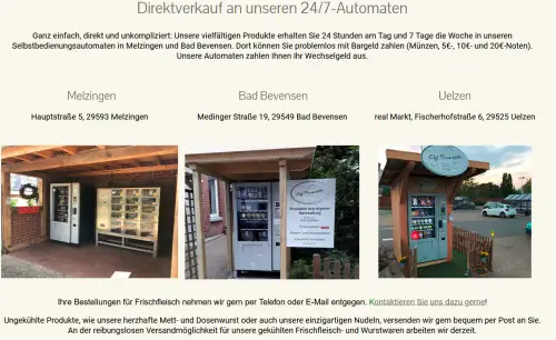 Hof Burmester Verkaufsautomat Uelzen Uelzen