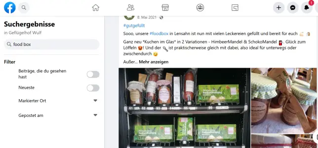 Hähnchenmast Wulf Verkaufsautomat / food box Krummbek Schashagen-Krummbek