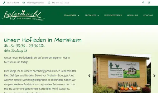 hofgemacht - der andere Hofladen Nieheim OT Merlsheim