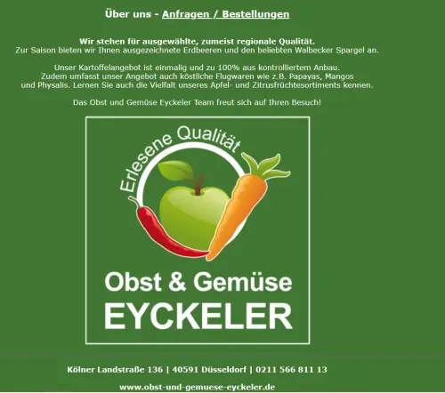 Obst & Gemüse Eyckeler Düsseldorf Wersten