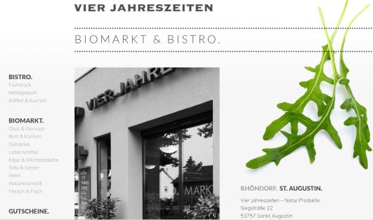 Vier Jahreszeiten - Biomarkt und Bistro Sankt Augustin