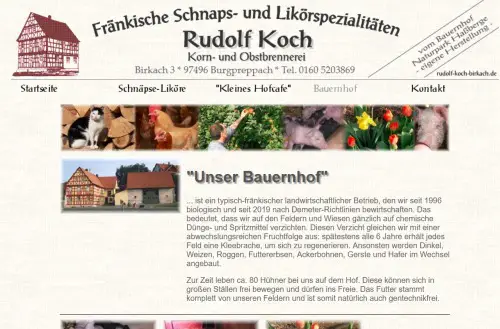 Fränkische Schnaps- und Likörspezialitäten Burgpreppach