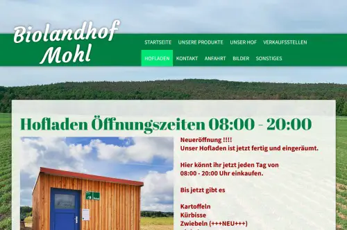 Bioland-Hof Mohl Hofladen Frensdorf