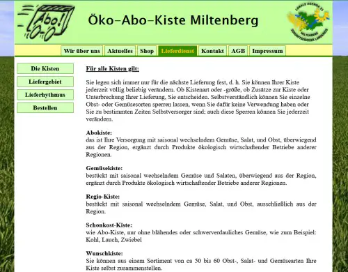 Öko-Abo-Kiste Miltenberg Elsenfeld