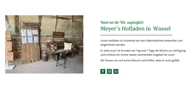 Meyers' Hof Hofladen Wassel Sehnde-Wassel