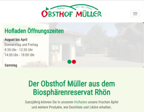 Obsthof Müller Oberleichtersbach-Modlos