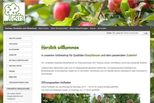 Hofladen Abel Baumschulen, Obstplantagen Möhnesee-Stockum