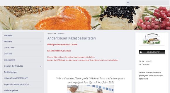 Anderlbauer Käsespezialitäten Frasdorf