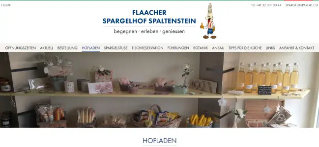 Flaacher Spargelhof Spaltenstein Flaach