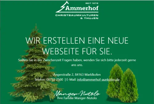 Ammerhof - Christbaumkulturen & Thujen Marklkofen Aunkofen