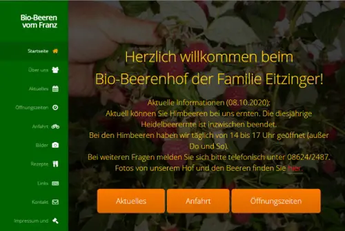Bio-Beerenhof - Erdbeeren vom Franz Obing-Frabertsham