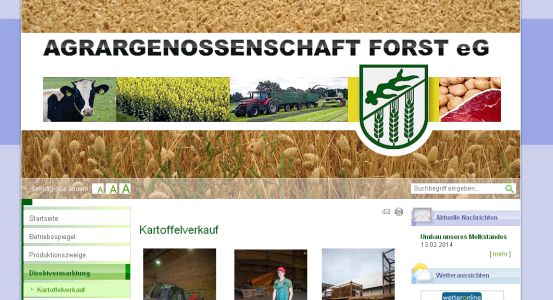 Agrargenossenschaft Forst - Kartoffelverkauf Forst (Lausitz)
