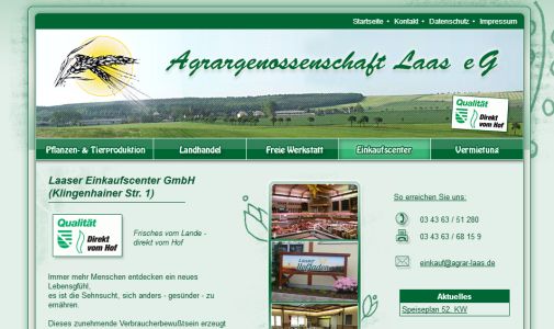 Laaser Einkaufscenter - Agrargenossenschaft Laas eG Liebschützberg OT Laas