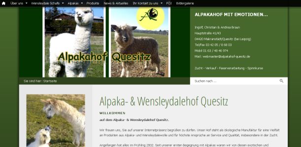 Alpakahof Quesitz Markranstädt OT Quesitz