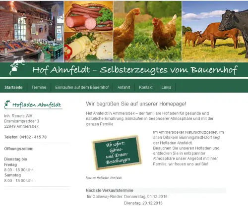 Hofladen Ahnfeldt Ammersbek-Bünningstedt