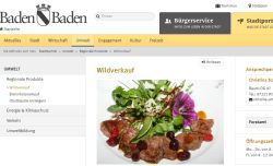 Forstamt Baden-Baden - Wildverkauf Baden-Baden