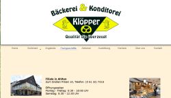 Bäckerei Klöpper Lehrte OT Ahlten