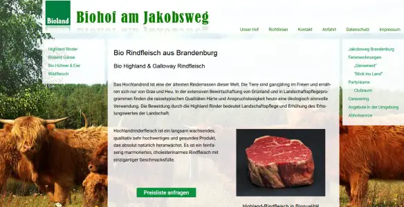 Biohof am Jakobsweg Steinhöfel OT Jänickendorf