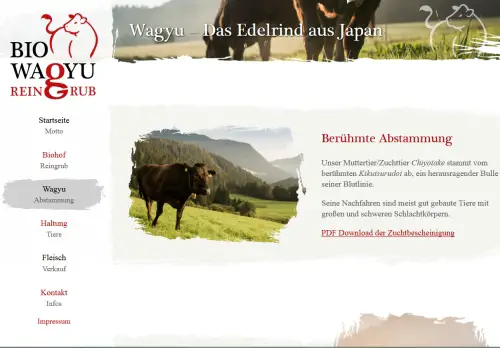 Bio- Wagyu Reingrub St. Georgen am Reith