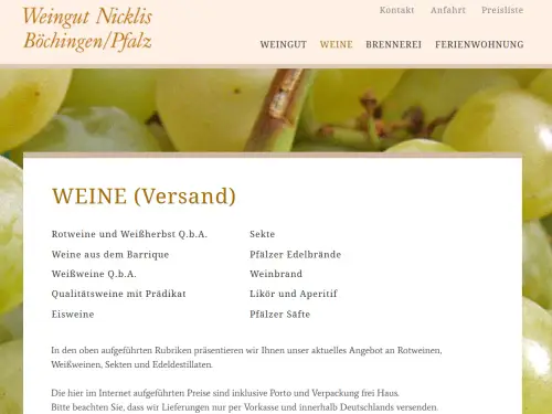 Weingut Nicklis Böchingen