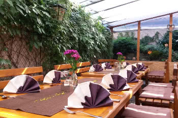 Pension Landgasthof Zum Schnapsbrenner Terrasse