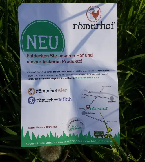 Römerhof Tiefenbronn - Flyer