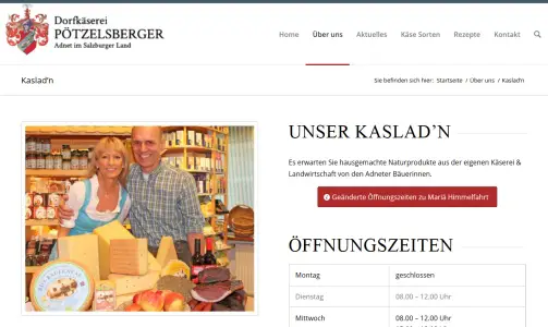 Dorfkäserei Pötzelsberger und Kasladn Waidach - Adnet