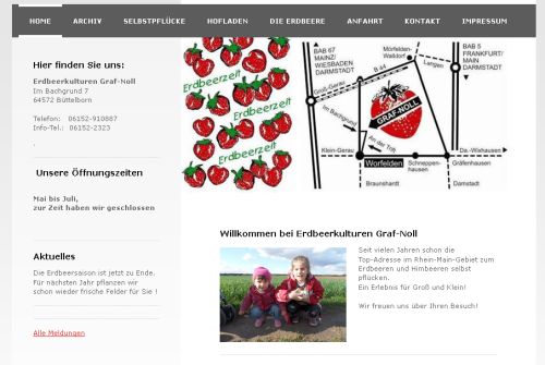 Erdbeerkulturen Graf-Noll Büttelborn