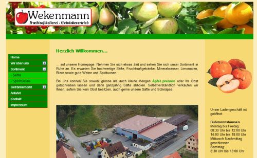 Fruchtsaftkelterei Wekenmann Bußmannshausen