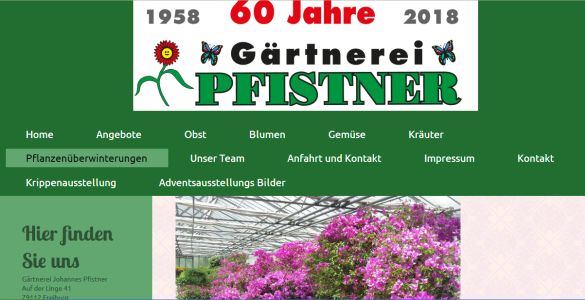 Gärtnerei Pfistner Freiburg - Opfingen (St. Nikolaus)