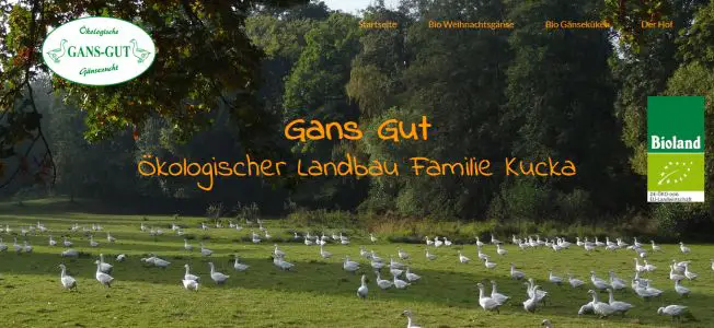 Ökologischer Landbau Gans-Gut                    Ostrau - Schrebitz