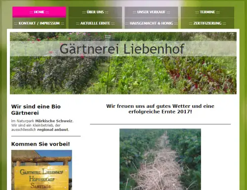 Bio-Gärtnerei Liebenhof Garzau-Garzin - Liebenhof