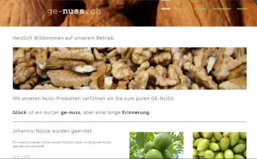 Nuss-Produkte-Hof - Ge-Nuss Schenkon