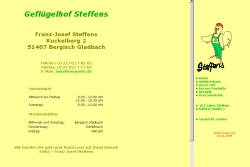 Geflügelhof Steffens - Hofladen und Markt Bergisch Gladbach