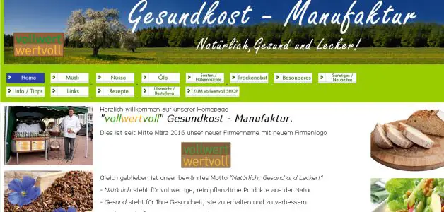 vollwertvoll - Gesundkost-Manufaktur Dornstetten-Aach