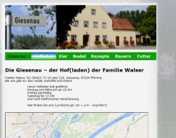 Bauernhof Giesenau Hof Walser Pförring-Gaden
