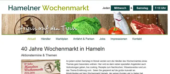 Wochenmarkt Hameln Hameln