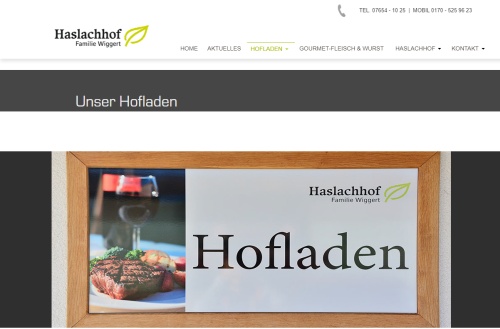 Hofladen Haslachhof - Familie Wiggert Löffingen