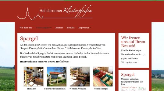 Heilsbronner Klosterpfeifen Heilsbronn