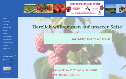 Himbeerplantage Wulff Seedorf