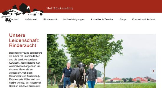 Rinderzuchtbetrieb Derboven Hof Bünkemühle Warpe