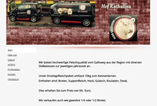 Hof Kathalina - Gallowayfleischvermarktung Padenstedt