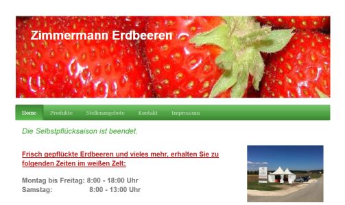 Hof Zimmermann - Erdbeeren Köngen - Riedhöfe