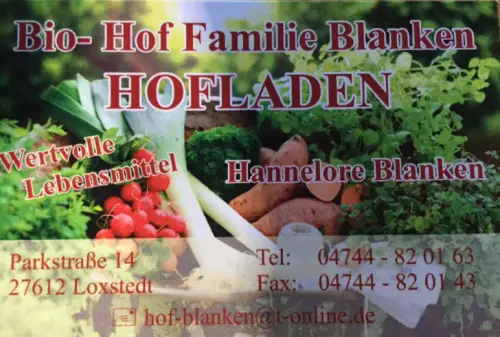 Hofladen Bio-Hof Blanken Loxstedt